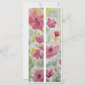 Carte Belles fleurs rouges Deux Signets (Devant)