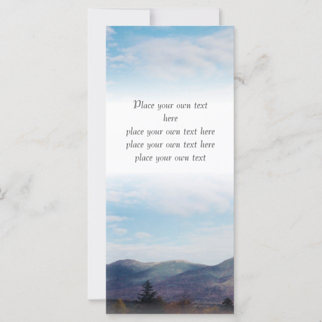 Carte Belles montagnes d'automne Personnaliser Signet (Devant)