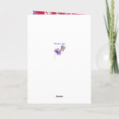 Carte Belles papillons et fleurs | Fête des mères (Dos)