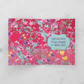 Carte Belles papillons et fleurs | Fête des mères (Intérieur)