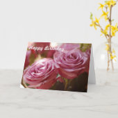 Carte Belles roses roses (Fleur jaune)