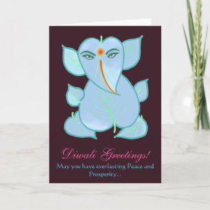 Carte Belles salutations traditionnelles Diwali