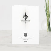Carte Beloved Personalized Gothic Cross Raven Birthday (Dos)
