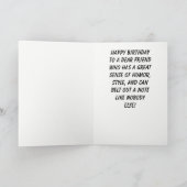 Carte Belt Out a Note Singer Anniversaire (Intérieur)