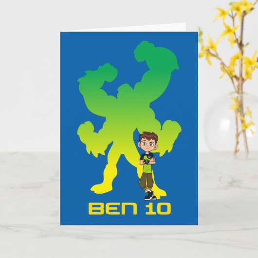 Carte Ben 10 & Four Arms Shadow (Fleur jaune)