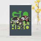 Carte Ben Tennyson, Cannonbolt et Four Arms - Go Hero (Fleur jaune)