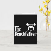 Carte Benchfather Bodybuilding Gym Bro Funny Bench P (Fleur jaune)