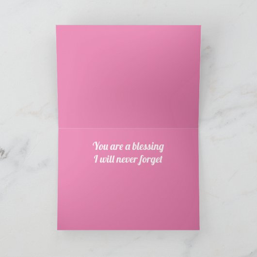 Carte Bénédiction (Intérieur)