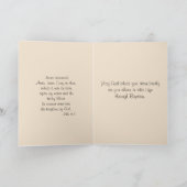 Carte Bénédiction baptismale avec Saint-Esprit (Intérieur)