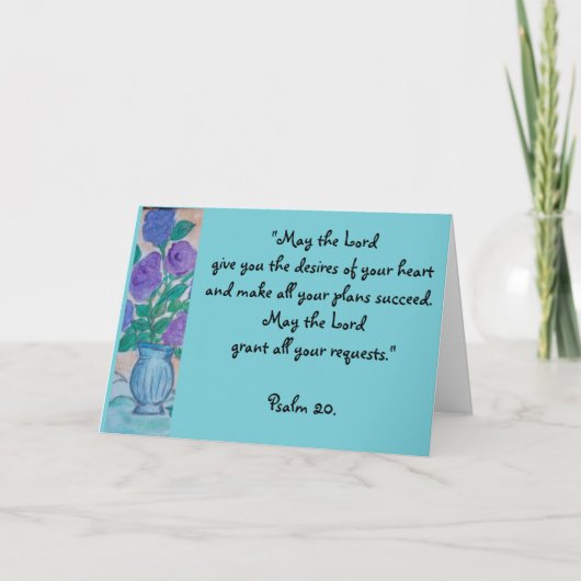 Carte Bénédiction d'anniversaire (Devant)