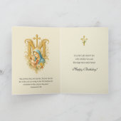 Carte Bénédiction d'anniversaire de Notre-Dame-de-l'Enfa (Intérieur)