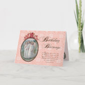 Carte Bénédiction d'anniversaire victorienne (Devant)