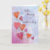 Carte Bénédiction de Dieu sur la fête des mères Amour av (Fleur jaune)