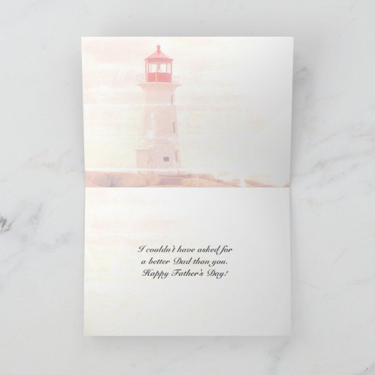 Carte Bénédiction de la fête des pères, numéros 6:24 Pha (Intérieur)