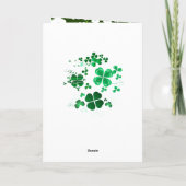 Carte Bénédiction de la Saint-Patrick pour toi (Dos)