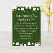 Carte Bénédiction de la Saint-Patrick pour vous (Fleur jaune)