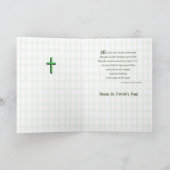 Carte Bénédiction de la Saint Patrick, Sainte Trinité, V (Intérieur)