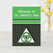 Carte Bénédiction de la Saint Patrick, Sainte Trinité, V (Fleur jaune)