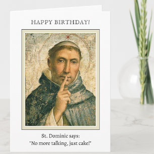 Carte Bénédiction de l'anniversaire de Saint Dominique R