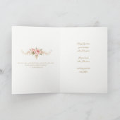 Carte Bénédiction de mariage catholique Autel de la Mère (Intérieur)