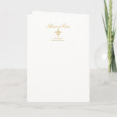 Carte Bénédiction de mariage catholique Autel de la Mère (Dos)