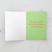 Carte Bénédiction de Pâques Croix de Fleurs spéciales So (Intérieur)