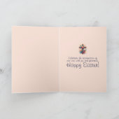 Carte Bénédiction de Pâques Croix de Flore Chrétienne Pâ (Intérieur)