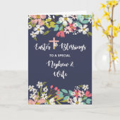 Carte Bénédiction de Pâques de Nephew et de sa femme du  (Fleur jaune)