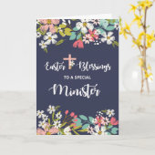 Carte Bénédiction de Pâques du ministre des Fleurs du Ch (Fleur jaune)