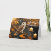 Carte Bénédiction de Samhain avec une belle image mystiq (Devant)