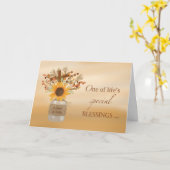 Carte Bénédiction des pasteurs et des femmes au tourneso (Fleur jaune)