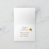 Carte Bénédiction des porteurs de journaux à Thanksgivin (Intérieur)