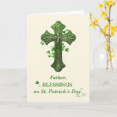 Carte Bénédiction des prêtres sur Saint-Patricks (Fleur jaune)