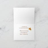 Carte Bénédiction des professeurs de piano au tournesol  (Intérieur)