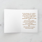 Carte Bénédiction des vrais amis Dollar de sable (Intérieur)