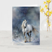 Carte Bénédiction du cheval du solstice d'hiver dans la (Fleur jaune)