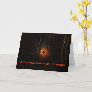 Carte Bénédiction écossaise d'Halloween - -