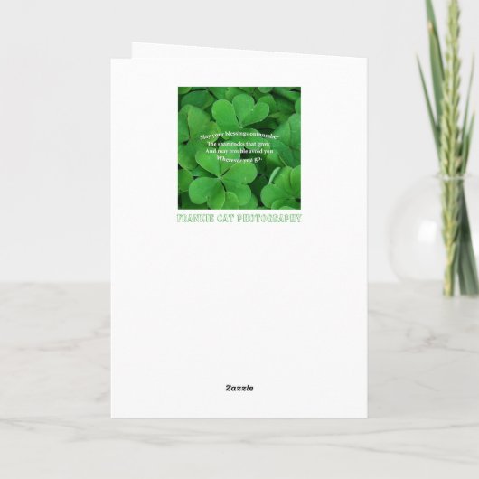 Carte Bénédiction irlandaise (Dos)