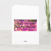 Carte Bénédiction irlandaise de l'Irlande du jour de St (Dos)