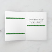 Carte Bénédiction irlandaise de l'Irlande du jour de St (Intérieur)