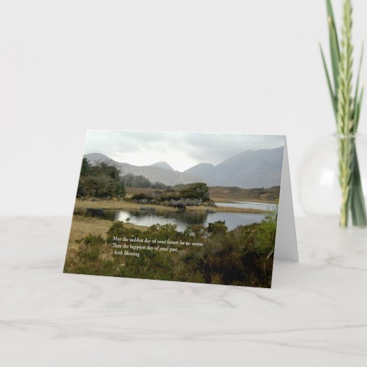 Carte Bénédiction irlandaise pour votre avenir (Devant)