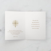 Carte Bénédiction militaire catholique de prière de dépl (Intérieur)