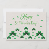 Carte - Bénédiction Shamrock et irlandaise (Devant)
