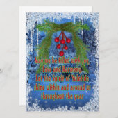 CARTE BÉNÉDICTION YULETIDE (Devant / Derrière)