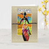 Carte Bénédictions (Fleur jaune)