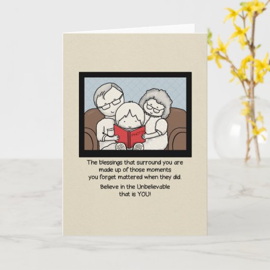 Carte Bénédictions autour de vous (Fleur jaune)