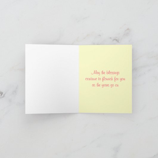 Carte "Bénédictions commémoratives" (Intérieur)