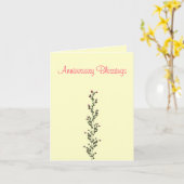 Carte "Bénédictions commémoratives" (Fleur jaune)