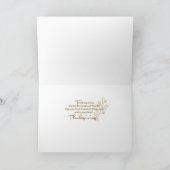 Carte Bénédictions d'action de grâces Feuilles avec deux (Intérieur)