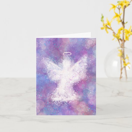 Carte Bénédictions d'ange | Moments difficiles (Fleur jaune)